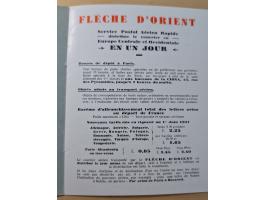 1931/32, CIDNA airmail post labels ‘PAR AVION’, two different booklets, one large size turkish-french bilingual, punched and 